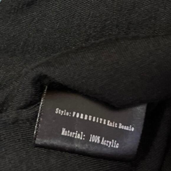 Forbusite Women's Heather Blue Logo Knit Lined Slouchy Beanie Hat Cap One Size - Picture 4 of 4